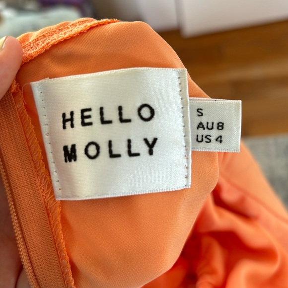 Orange summer formal dress - Picture 3 of 5